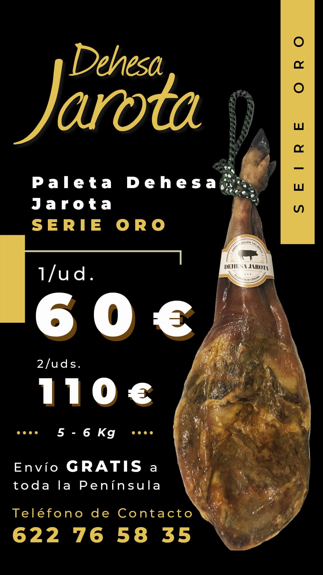 Paleta Serie Oro Dehesa Jarota